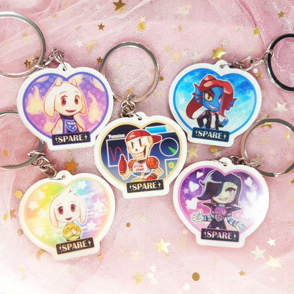 undertale keychain cute feminine