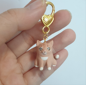 Made to Order:  Custom Handmade Clay Pet keychain