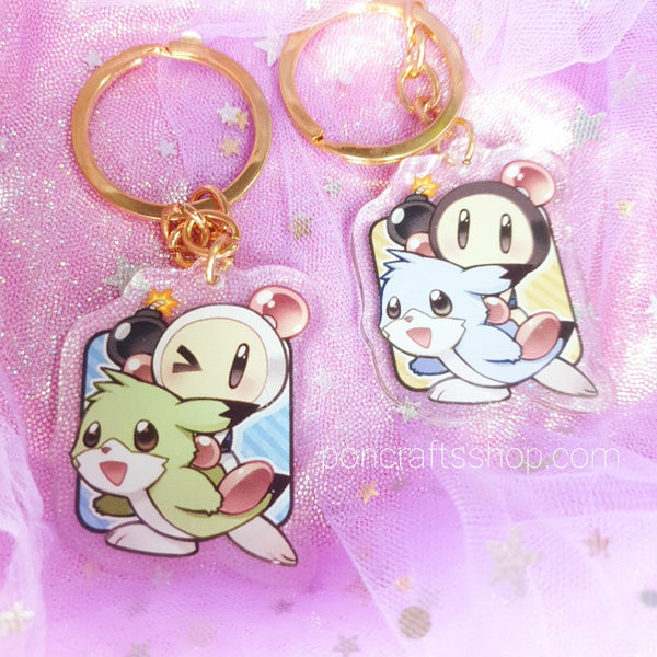 game character video game cute animal keychain