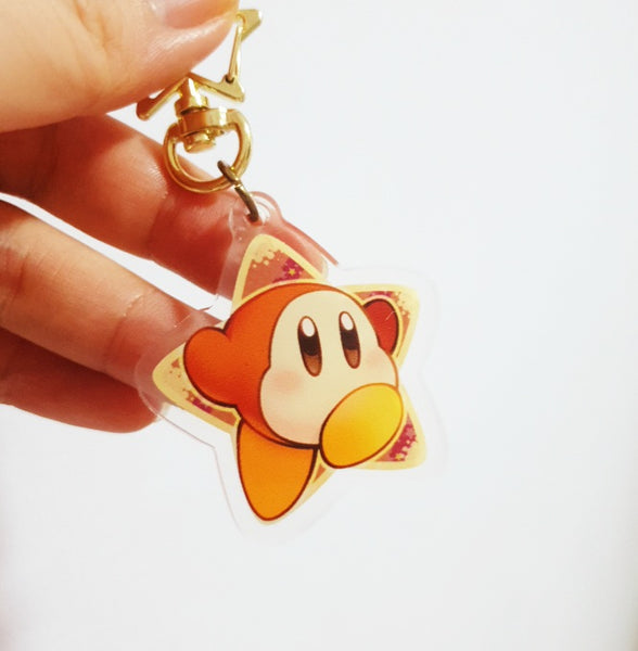 Pink Puff and Friends: Double Sided keychain